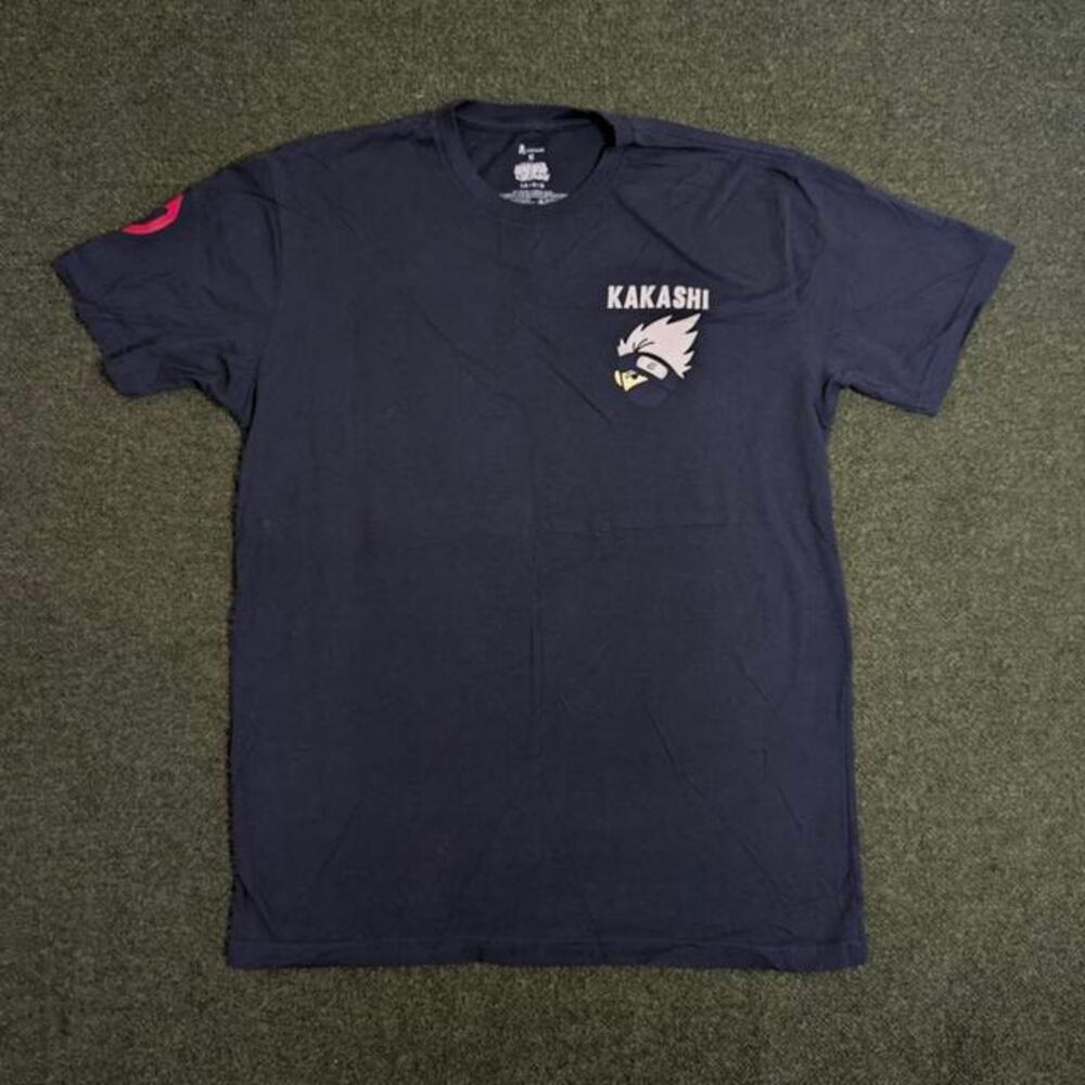 TOKIDOKI x Naruto Shippuden Kakashi Graphic T-Shirt Anime Blue Large M